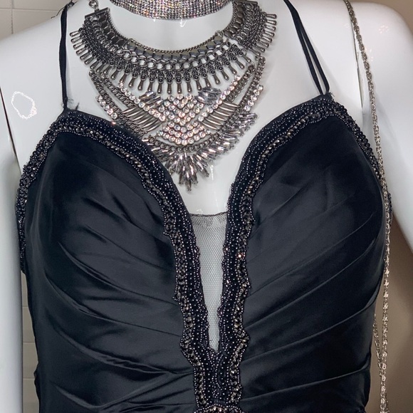 NTW Mac Duggai Cocktail Black Dress Size 10 - Picture 3 of 11